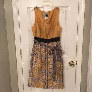 Anthro Edme & Esyllte Blooming Goldenrod Dress